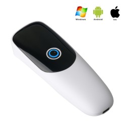 Kieszonkowy mini skaner kodów kreskowych 1D 2D QR Bluetooth 2.4G kompatybilny z Windows Mac i Android