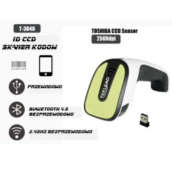 Bluetooth 4.0 radiowy skaner kodów kreskowych CCD 3 metody komunikacji