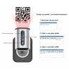 Wifi Bluetooth USB skaner kodów QR z wyświetlaczem