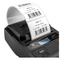 Bezprzewodowa i przewodowa przenośna Bluetooth mini drukarka termiczna do etykiet kieszonkowa 1D 2D QR